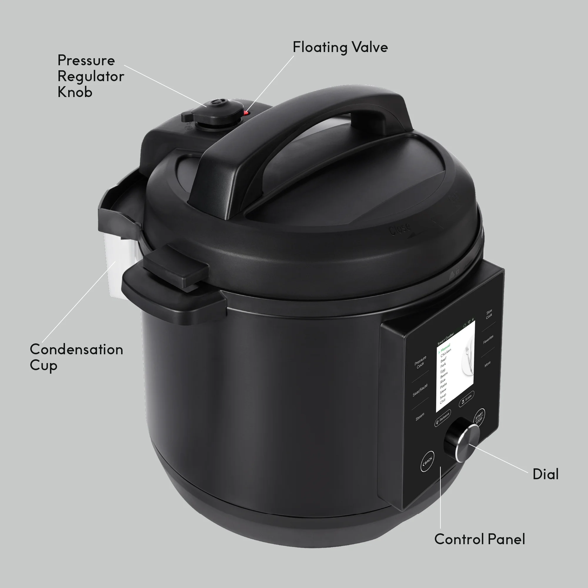 CHEF iQ Smart Pressure Cooker 10 Cooking Functions & 18 Features