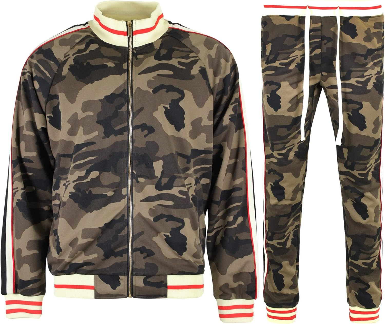 Men'S Tiger Pattern Tracksuit Sets