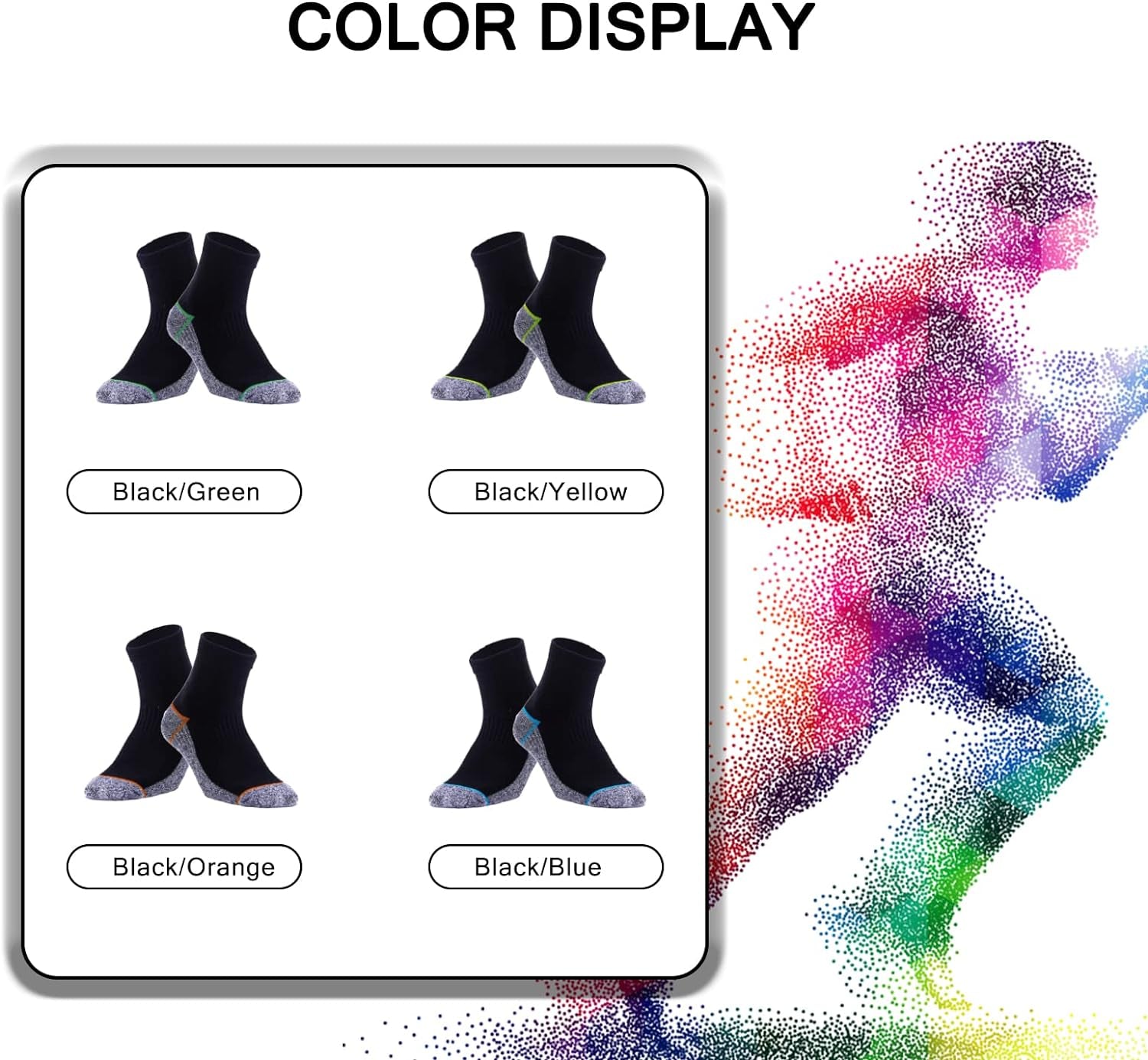 Copper Infused Quarter Socks Improve Foot Health Odor Control with Moisture Wicking Durable Comfortable Fit (4/5 Pairs)