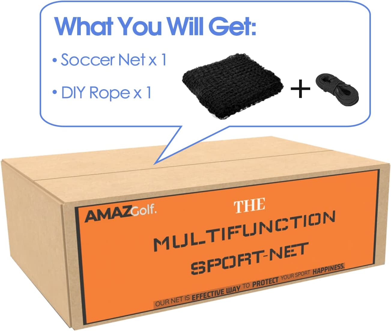 20Ft,30Ft,40Ft Soccer Net for Soccer Goal, Football Net Soccer Backstop Net High