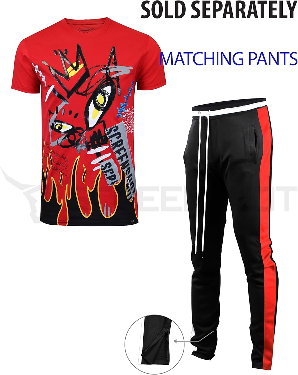 -1202-SS-2 Mens Hipster Hip-Hop Premium Urban Streetwear Latest Animation Fashion T-Shirts