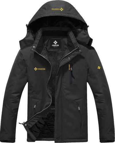 Men'S Mountain Waterproof Ski Snow Jacket Winter Windproof Rain Jacket