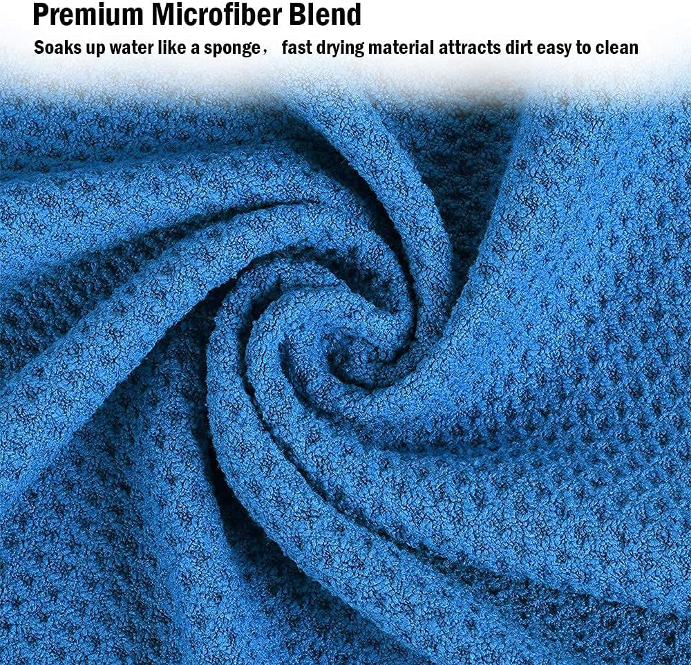 Golf Towel for Golf Bag with Clip and Accessories Set |2 Golf Towels | Golf Cleaning Brush |Golf Gifts for Men, Women