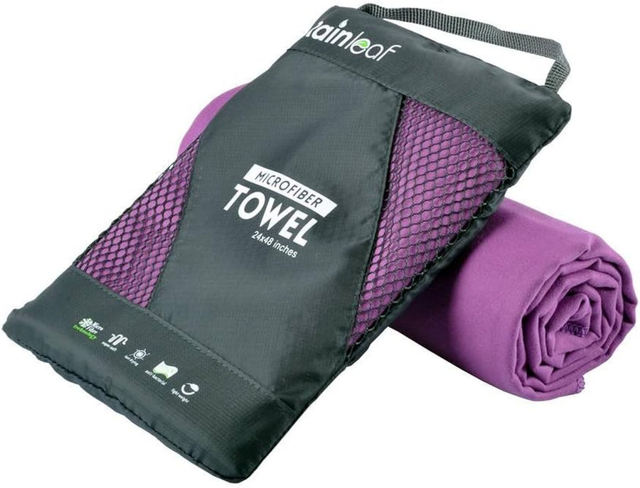 Microfiber Towel Perfect Travel & Gym & Camping Towel. Quick Dry - Super Absorbent - Ultra Compact - Lightweight. Suitable for Trip, Beach, Shower, Backpacking, Pool