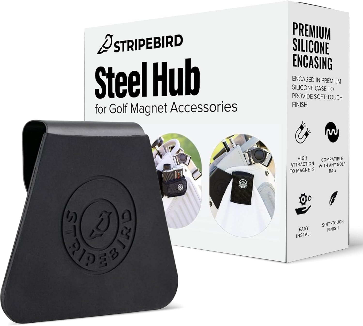 - Steel Hub for Golf Magnet Accessories - Metal Attachment for Golf Bag Magnet Products - Easily Access Magnetic Golf Accessories from Your Golf Bag