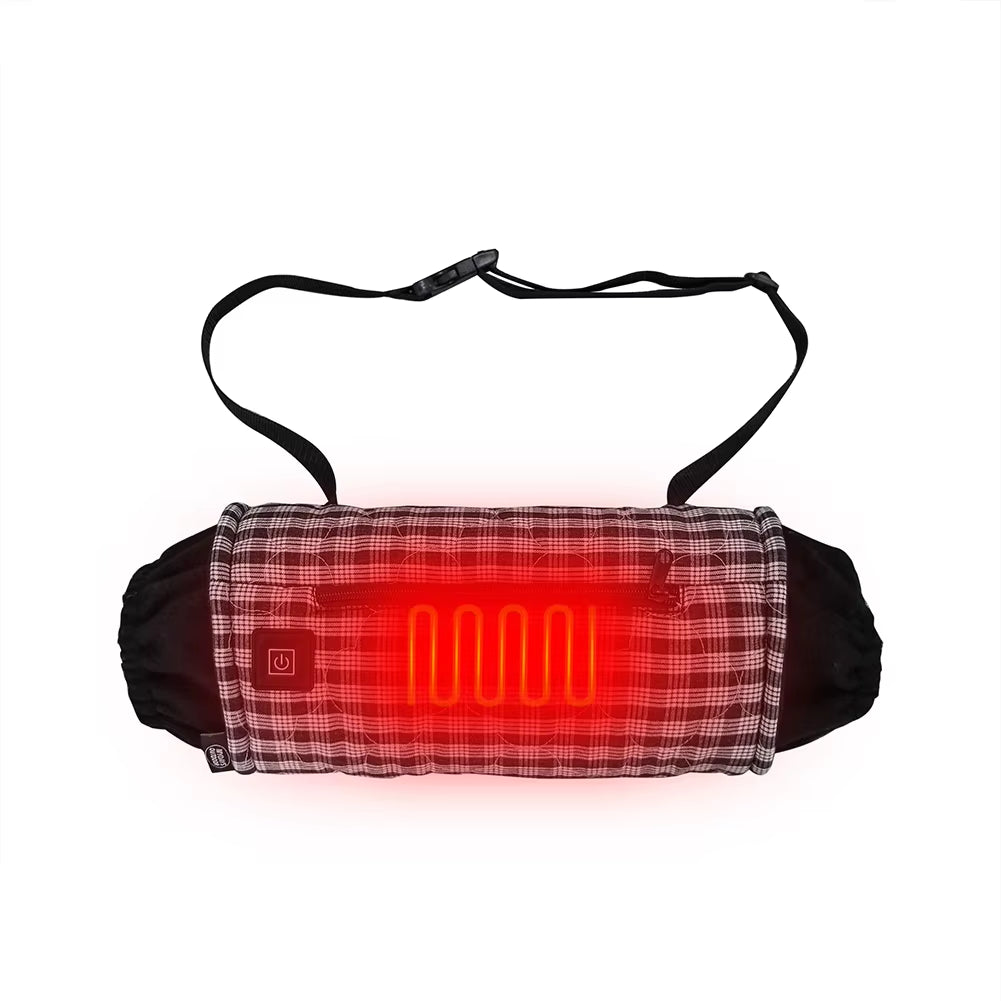 Electric Hand Warmer USB Charging Heated Hand Muff 3-Gear Temperature Control Adjustable Hand Warmer for Winter Camping