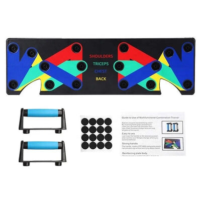 9 in 1 Push up Rack Board System Fitness Workout Train Home Gym Exercise Stands