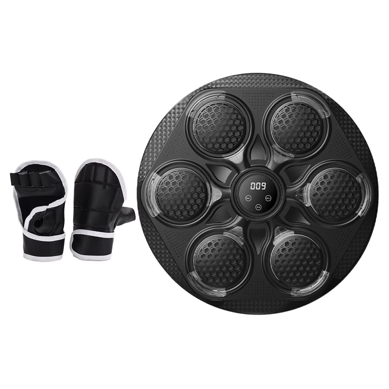 New LED Music Boxing Machine Bluetooth Smart Electronic Music Training Targets Wall Hanging Sandbag with Gloves for Kid Adults