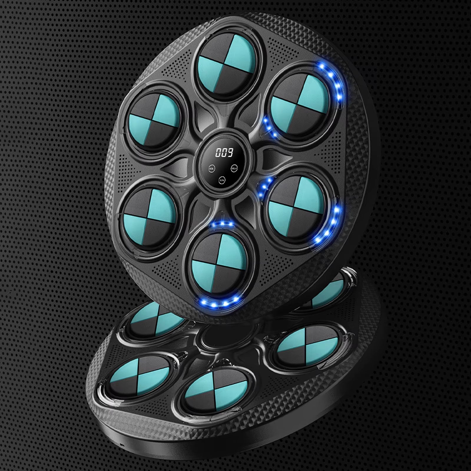 New LED Music Boxing Machine Bluetooth Smart Electronic Music Training Targets Wall Hanging Sandbag with Gloves for Kid Adults