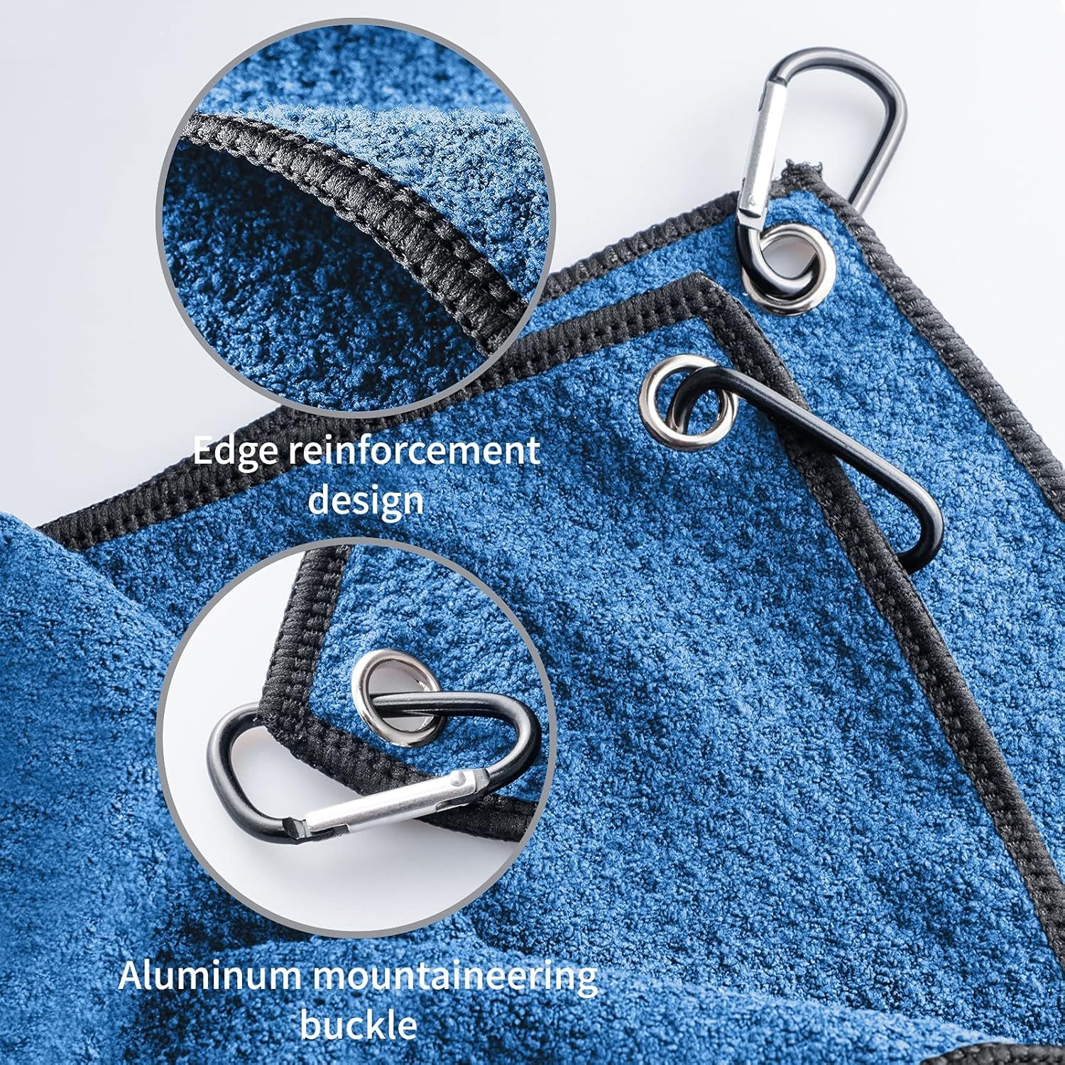 Golf Towel for Golf Bag with Clip and Accessories Set |2 Golf Towels | Golf Cleaning Brush |Golf Gifts for Men, Women