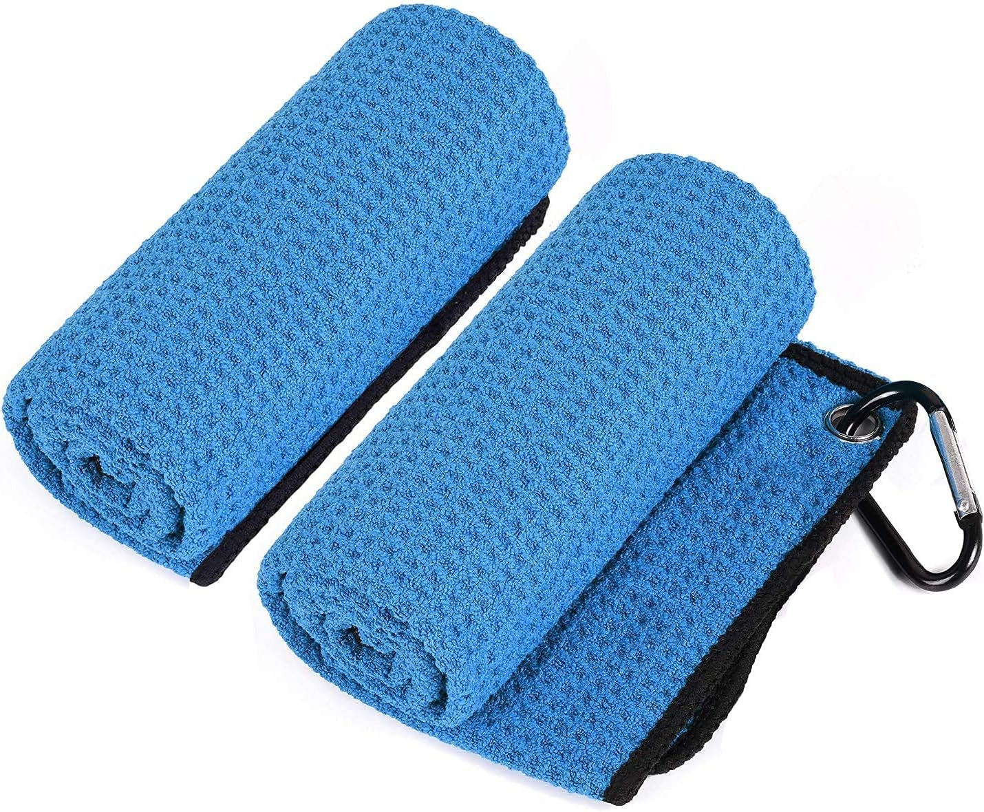Golf Towel for Golf Bag with Clip and Accessories Set |2 Golf Towels | Golf Cleaning Brush |Golf Gifts for Men, Women