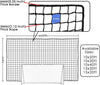 20Ft,30Ft,40Ft Soccer Net for Soccer Goal, Football Net Soccer Backstop Net High