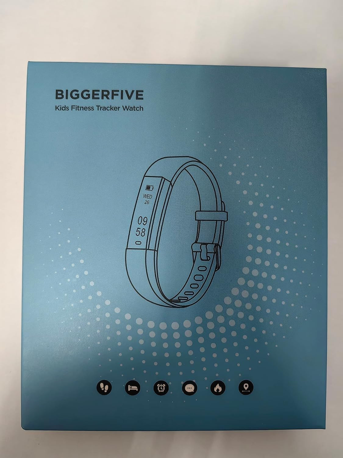 Slim Fitness Tracker Watch for Kids Girls Boys Teens, Waterproof Activity Tracker with Pedometer, Calorie and Step Counter, Sleep Monitor, Silent Alarm Clock(Dual Bands)