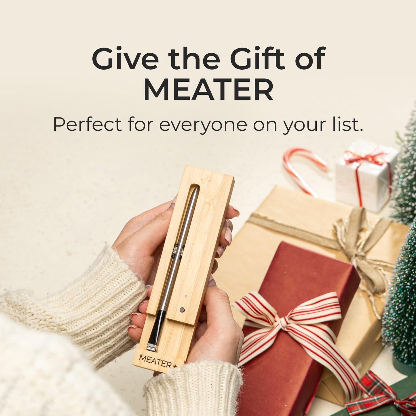 MEATER Plus: Smart Bluetooth Wireless Meat Thermometer Digital | BBQ, Grill, Oven, Smoker, Air Fryer, Deep Fryer, Kitchen | Perfect for Steak, Chicken, Turkey, and More | 50+ Recipes in App