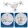 2 in 1 Hanging Fan with LED Light E27 Universal Dimming Drone Fan Silent Ceiling Drone Fan for Dining Room Bedroom Living Room