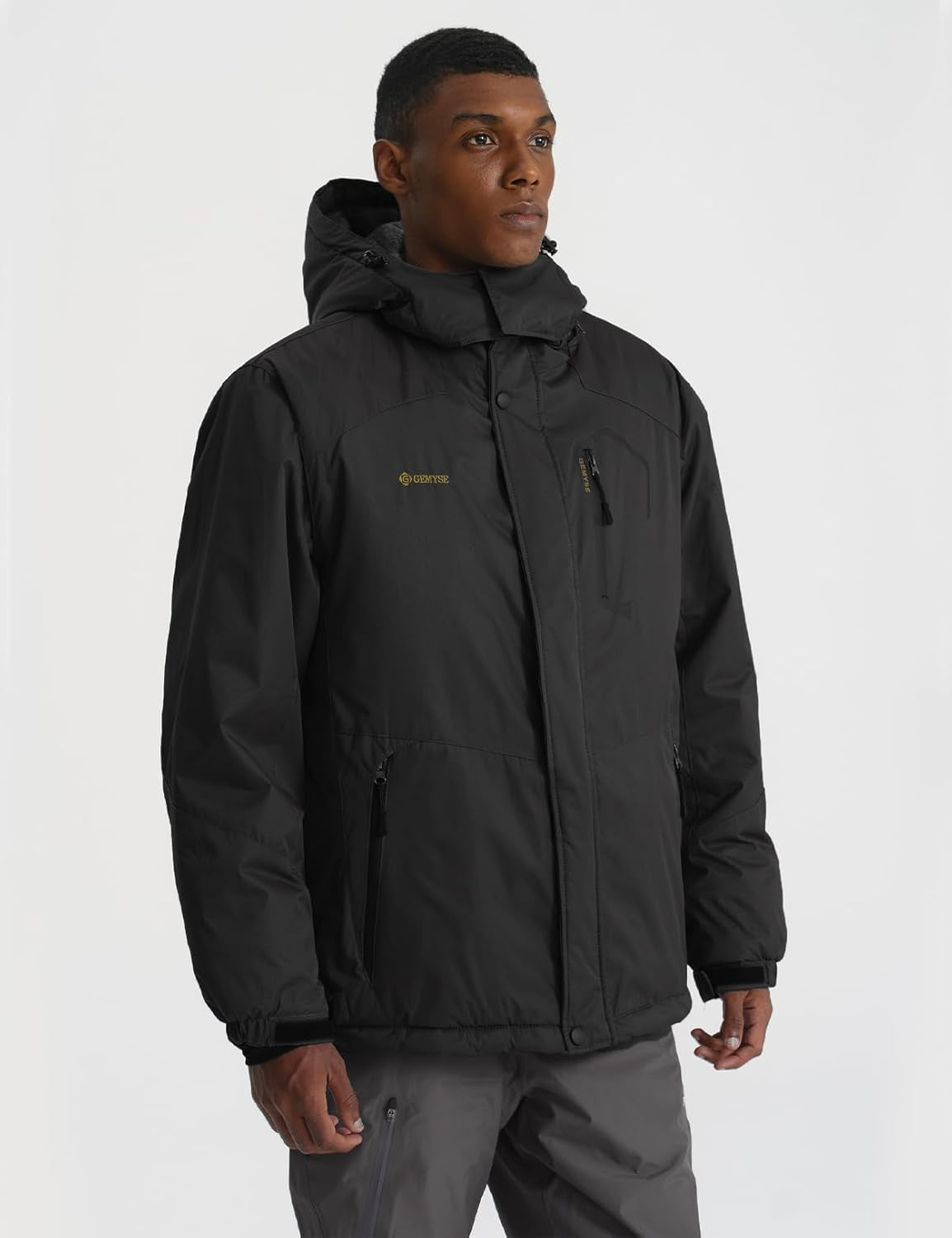 Men'S Mountain Waterproof Ski Snow Jacket Winter Windproof Rain Jacket