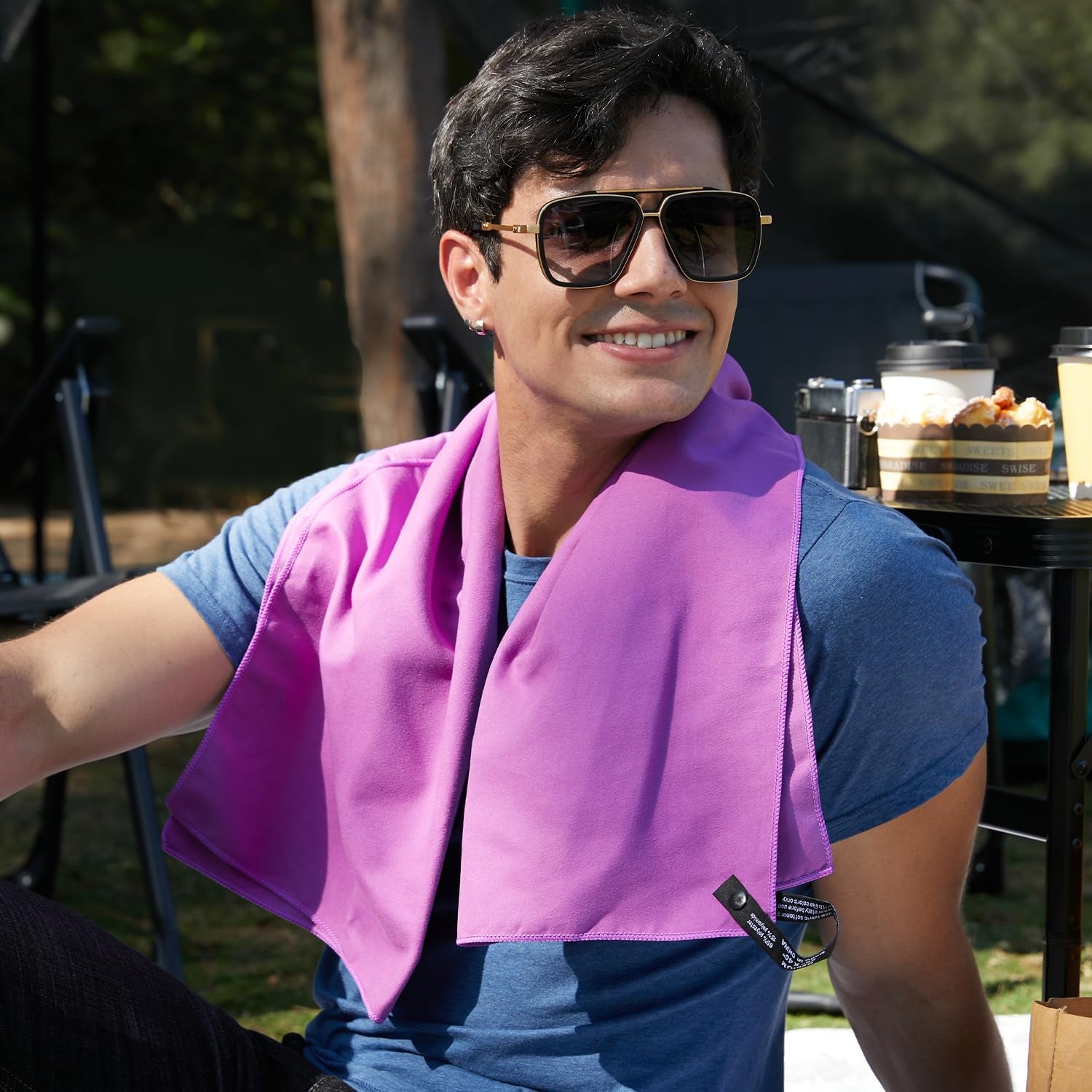 Microfiber Towel Perfect Travel & Gym & Camping Towel. Quick Dry - Super Absorbent - Ultra Compact - Lightweight. Suitable for Trip, Beach, Shower, Backpacking, Pool