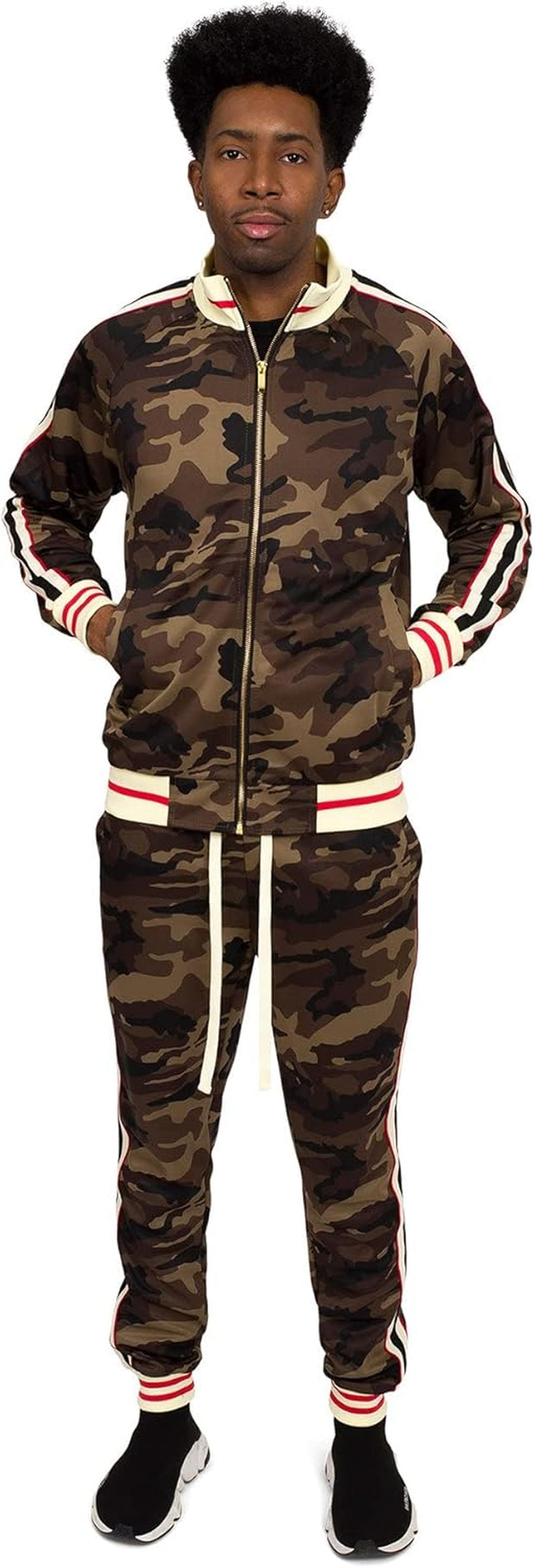 Men'S Tiger Pattern Tracksuit Sets