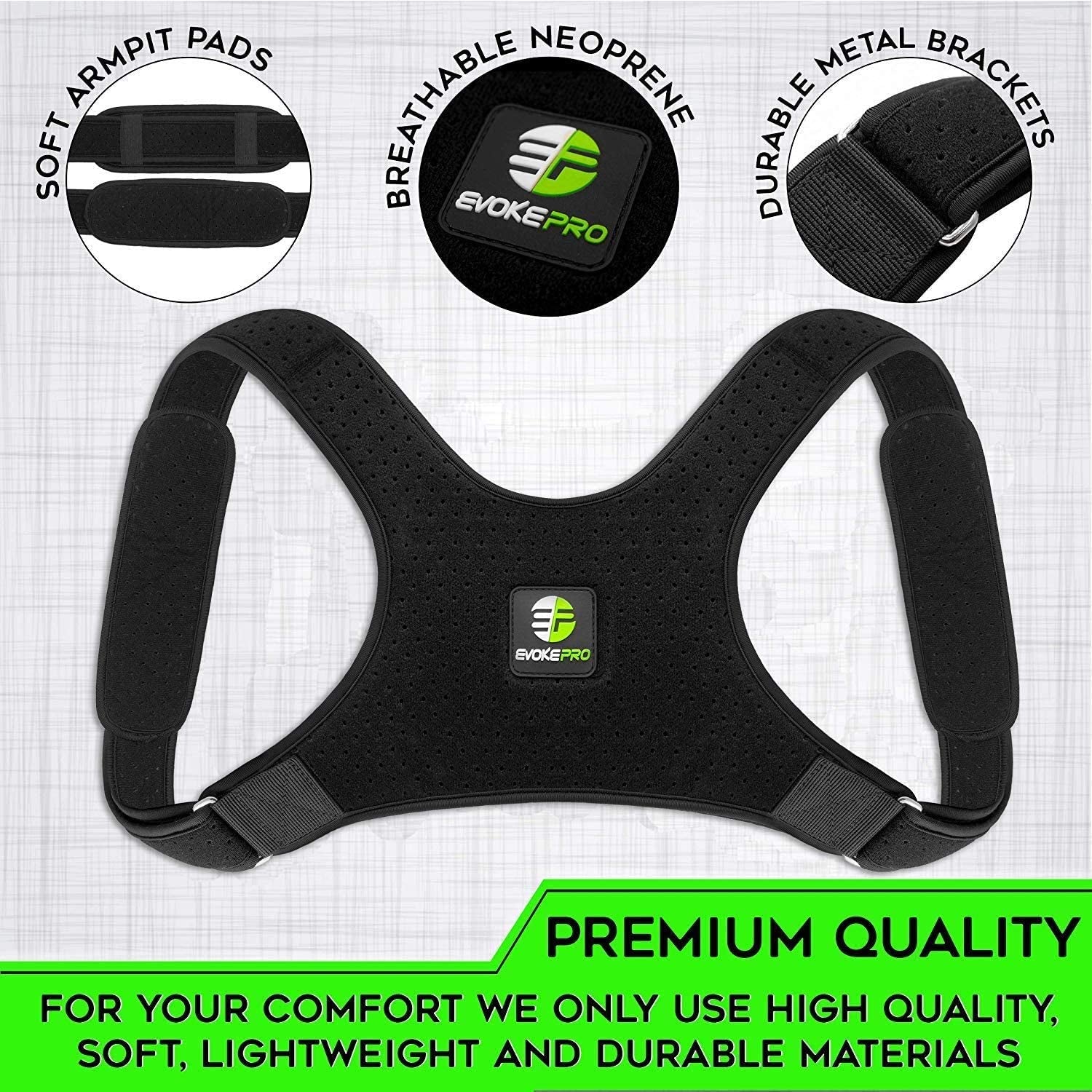 Back Posture Corrector for Women and Men - Shoulder Brace - Upper Back Support - Back Straightener - Resistance Band Included (Regular)