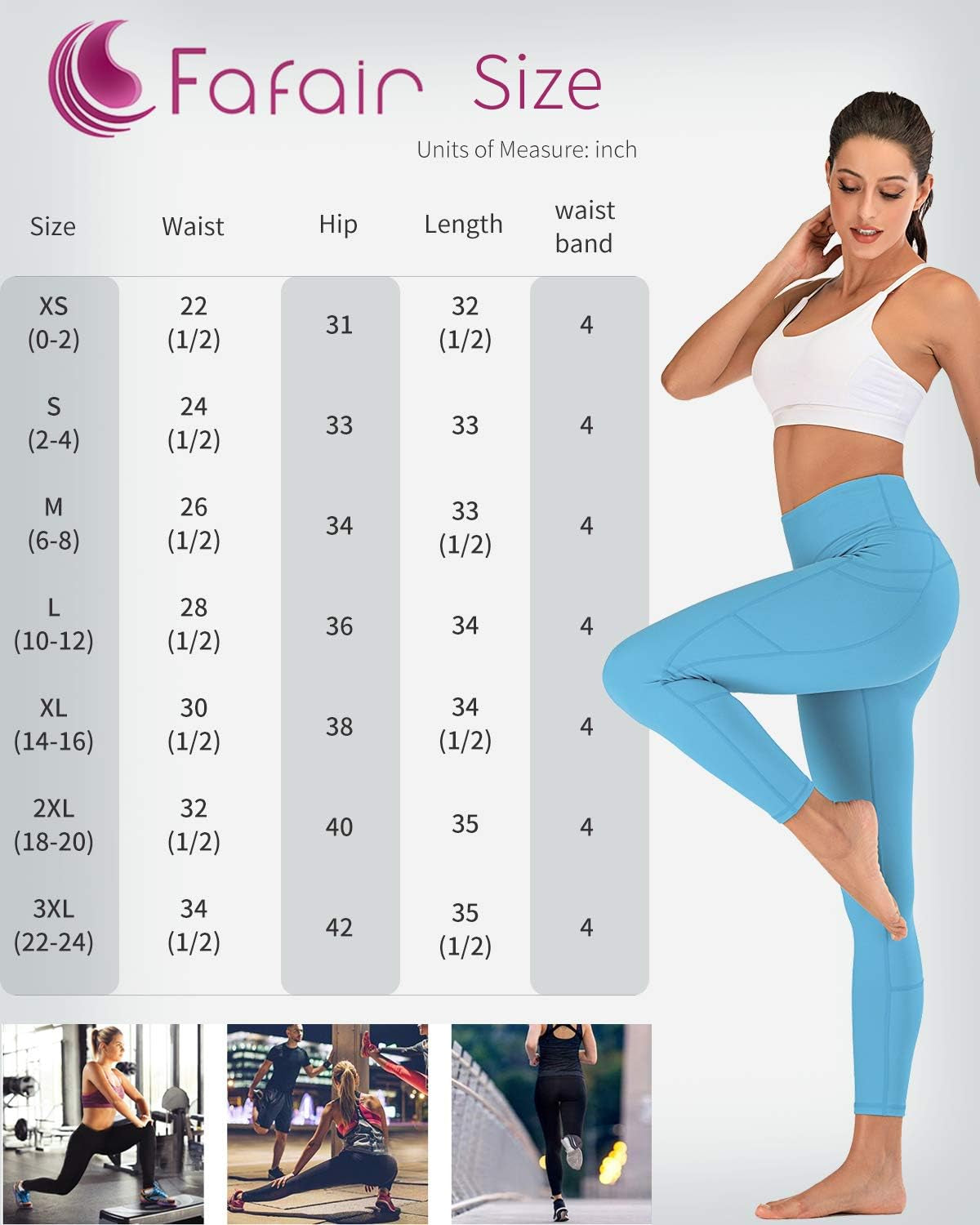 Leggings for Women Tummy Control Workout Leggings with Pocket High Waisted Sports Tight