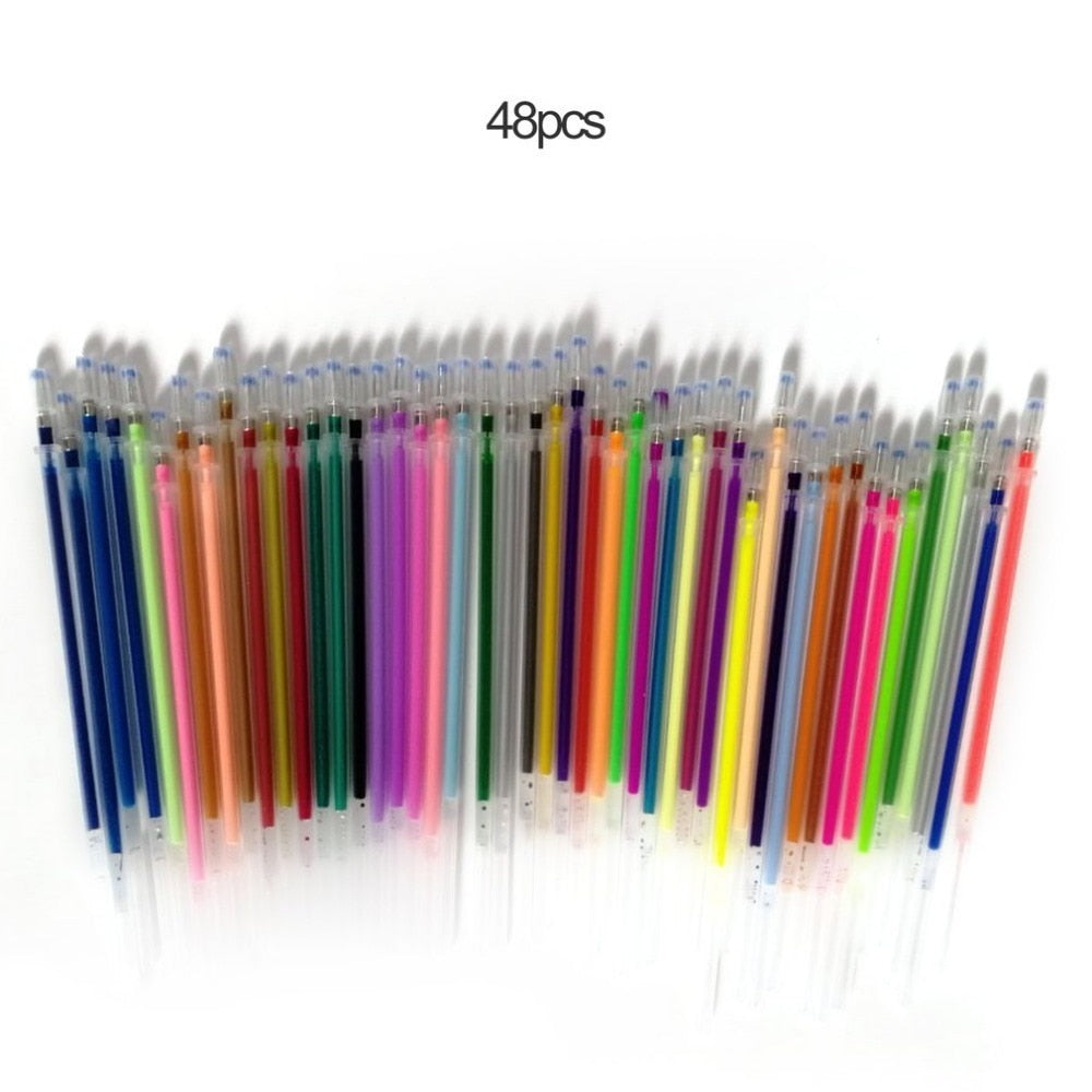 1.0mm Colorful Gel Pen Fluorescent Refills