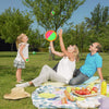 Kids Outdoor Toys - Toss and Catch Game Set, outside Yard Camping Beach Pool Toys Games for Boys Girls 3 4 5 6 7 8 9 10 Year Old, 4 Paddles 4 Balls (Blue+Orange)