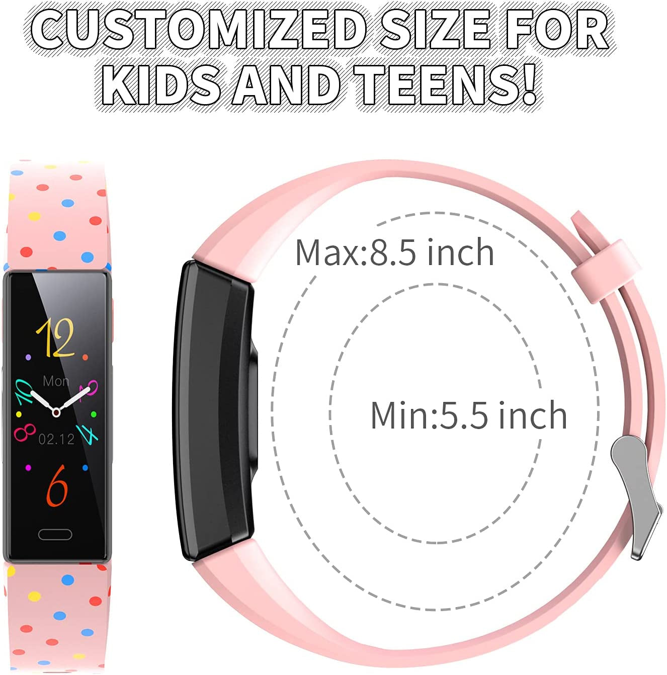Kids Watch Fitness Tracker, Fitness Watches for Kids, Activity Tracker with Pedometers, Stopwatch, IP68 Waterproof, 11 Sport Modes Smart Watch for Kids Age 6-16 Years Old