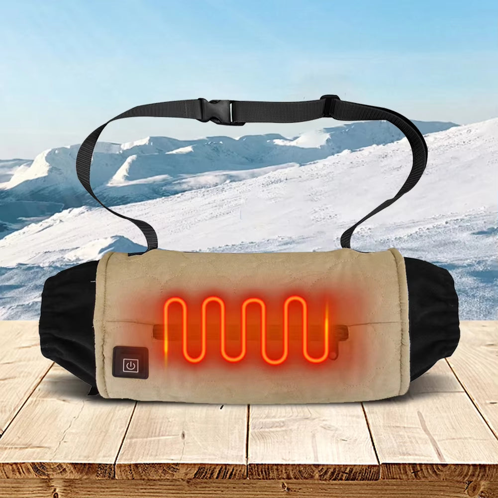 Electric Hand Warmer USB Charging Heated Hand Muff 3-Gear Temperature Control Adjustable Hand Warmer for Winter Camping