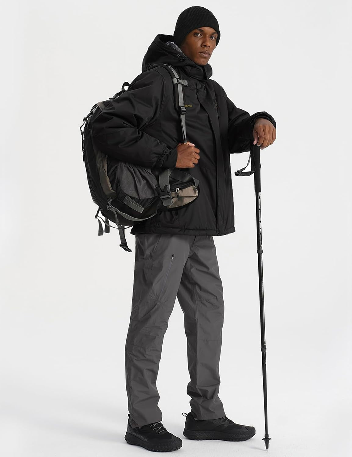 Men'S Mountain Waterproof Ski Snow Jacket Winter Windproof Rain Jacket