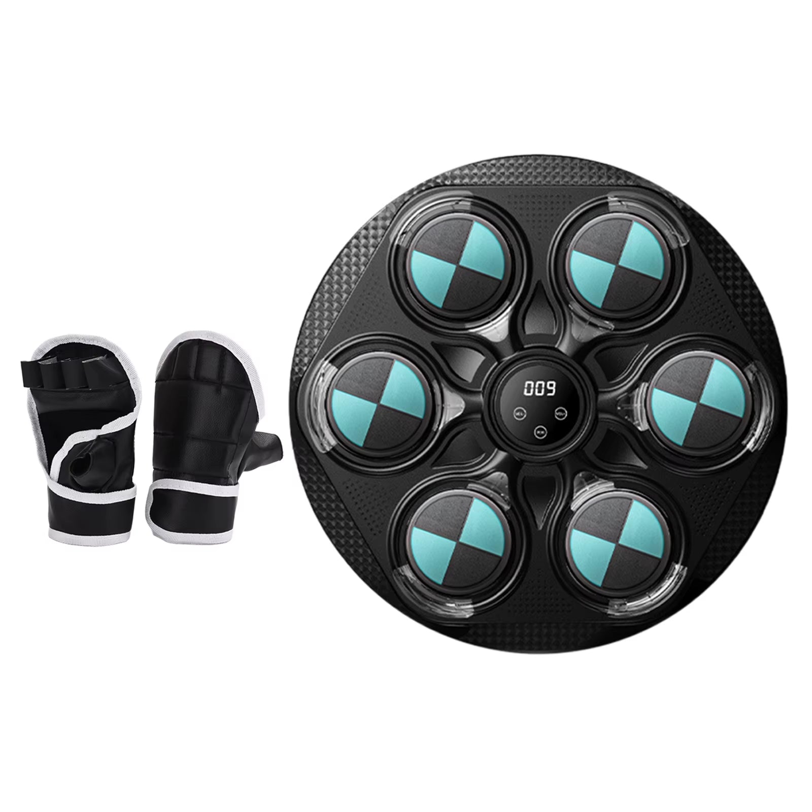 New LED Music Boxing Machine Bluetooth Smart Electronic Music Training Targets Wall Hanging Sandbag with Gloves for Kid Adults