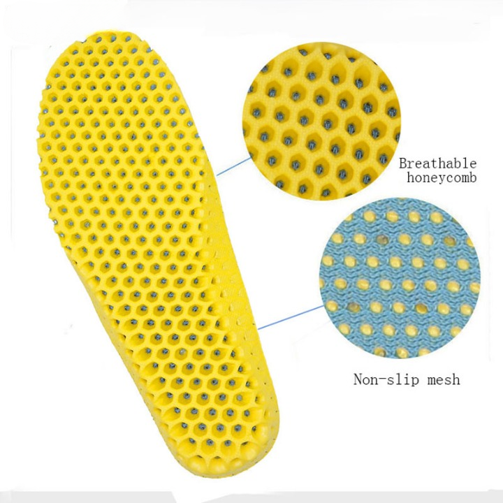 Elastic Breathable Deodorant Foot Cushion Insoles