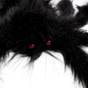 Super big plush spider made of wire and plush black and multicolour style for party