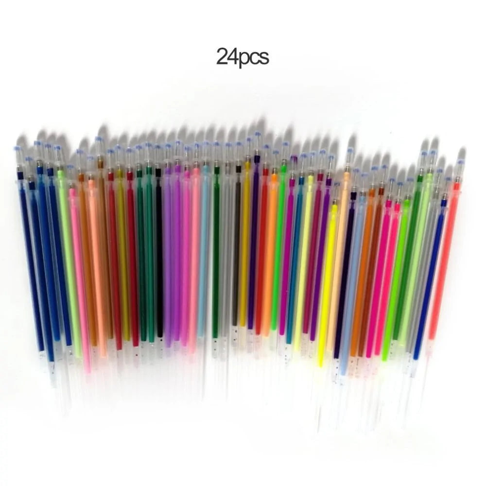 1.0mm Colorful Gel Pen Fluorescent Refills