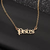Old English Zodiac Necklace